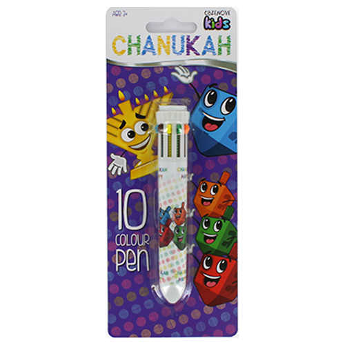 10 Colored Pen -Perfect For Hanukkah