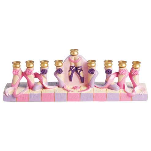 Ballerina Slippers Menorah -Perfect For Hanukkah