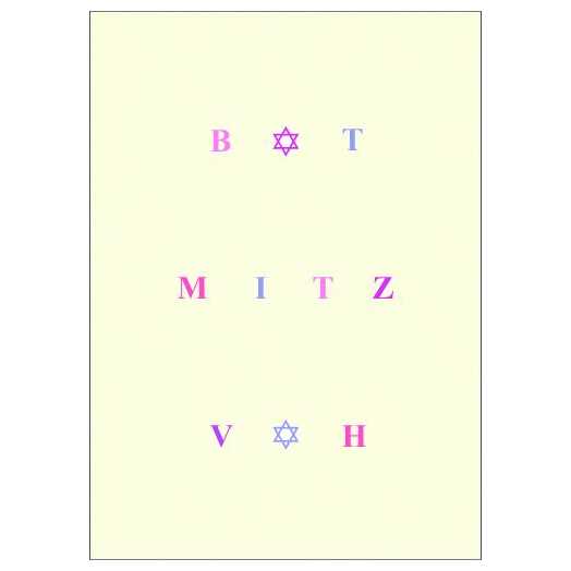 Bat Mitzvah - Box Of 10 Cards
