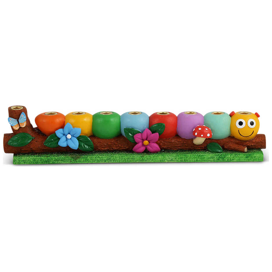 Caterpillar Menorah -Perfect For Hanukkah