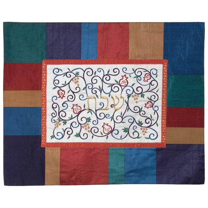 Colorblock Filigree Challah Cover