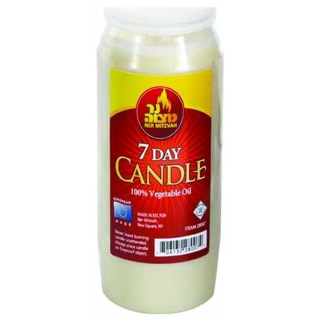 7 Day Shiva Candle -Perfect For Yom Kippur