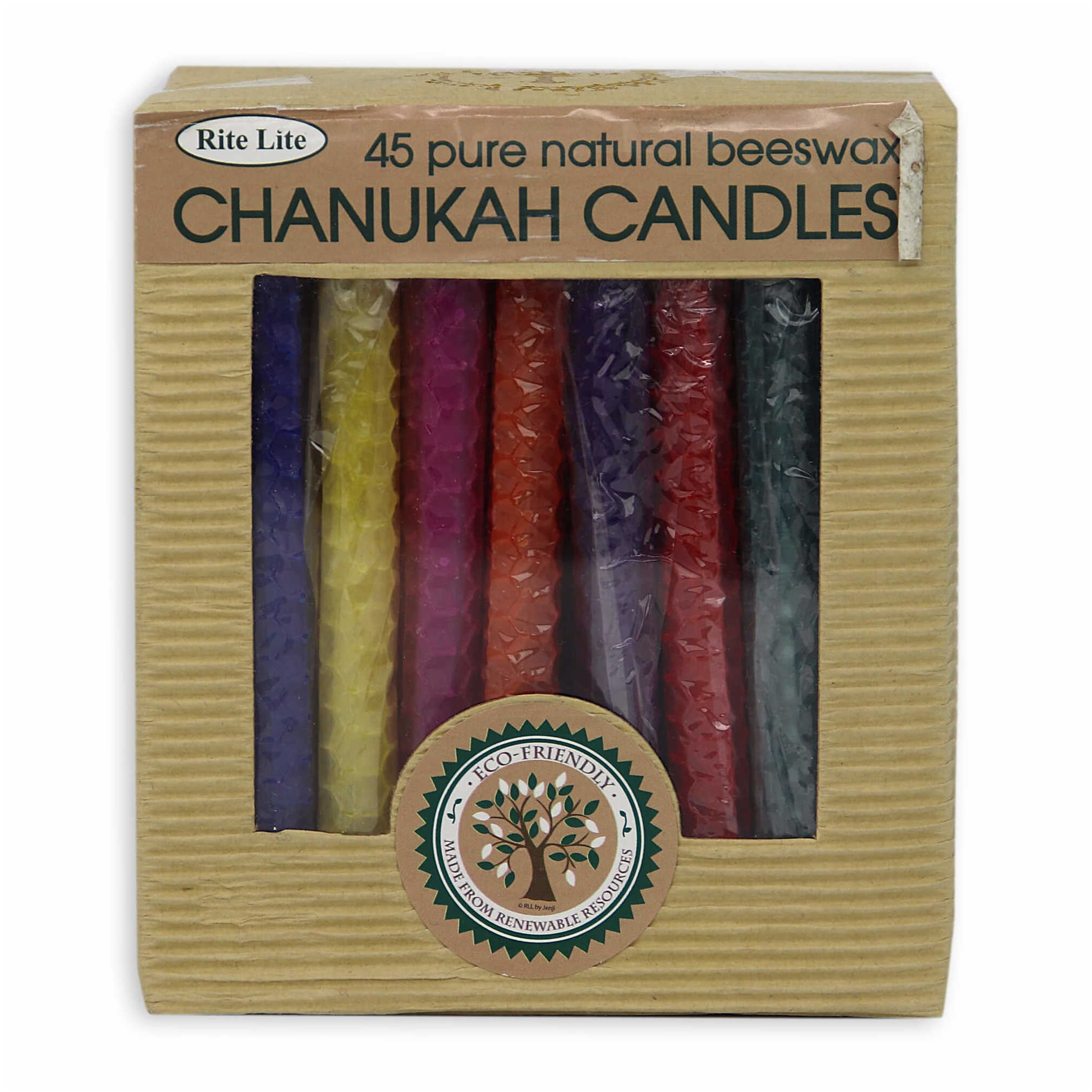 Festive Beeswax Chanukah Candles -Perfect For Hanukkah