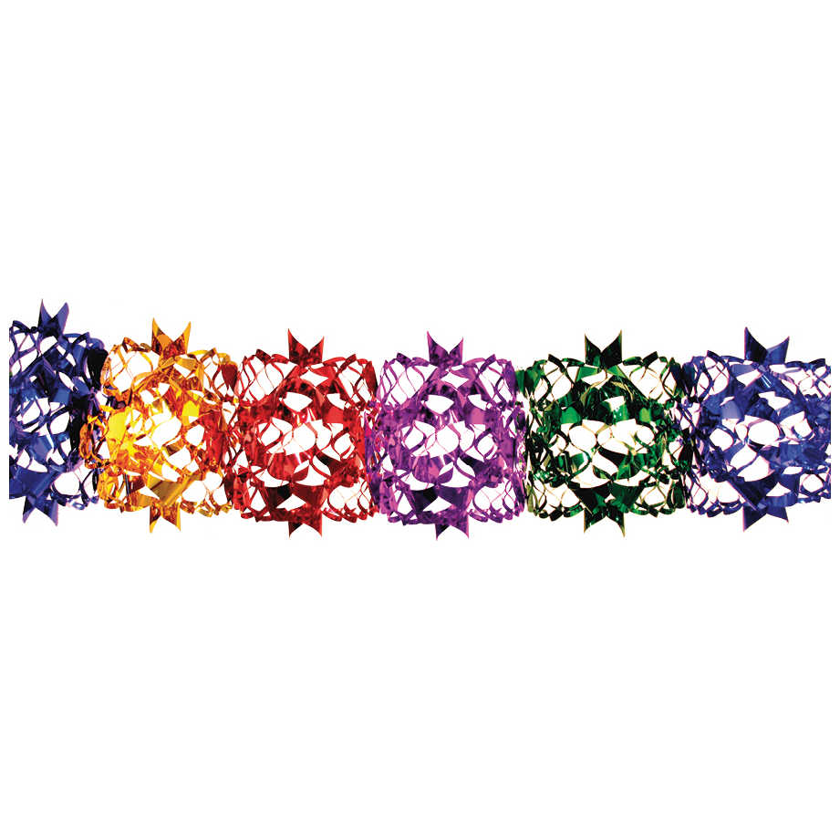 Foil Multi-Colored Large Garland -Perfect For Sukkot