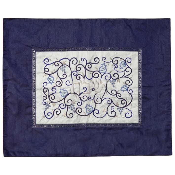 Indigo Filigree Challah Cover