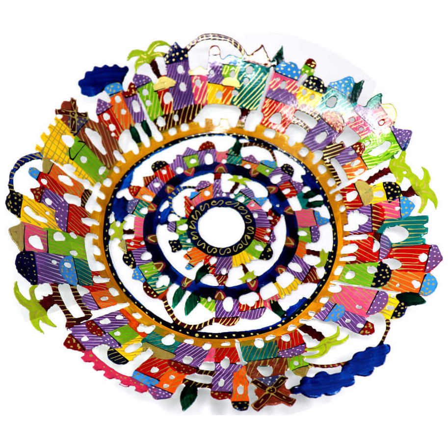 Jerusalem Laser Cut Hand Painted Bowl