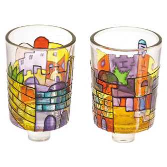 Jerusalem Neronim Glass Candle Holder