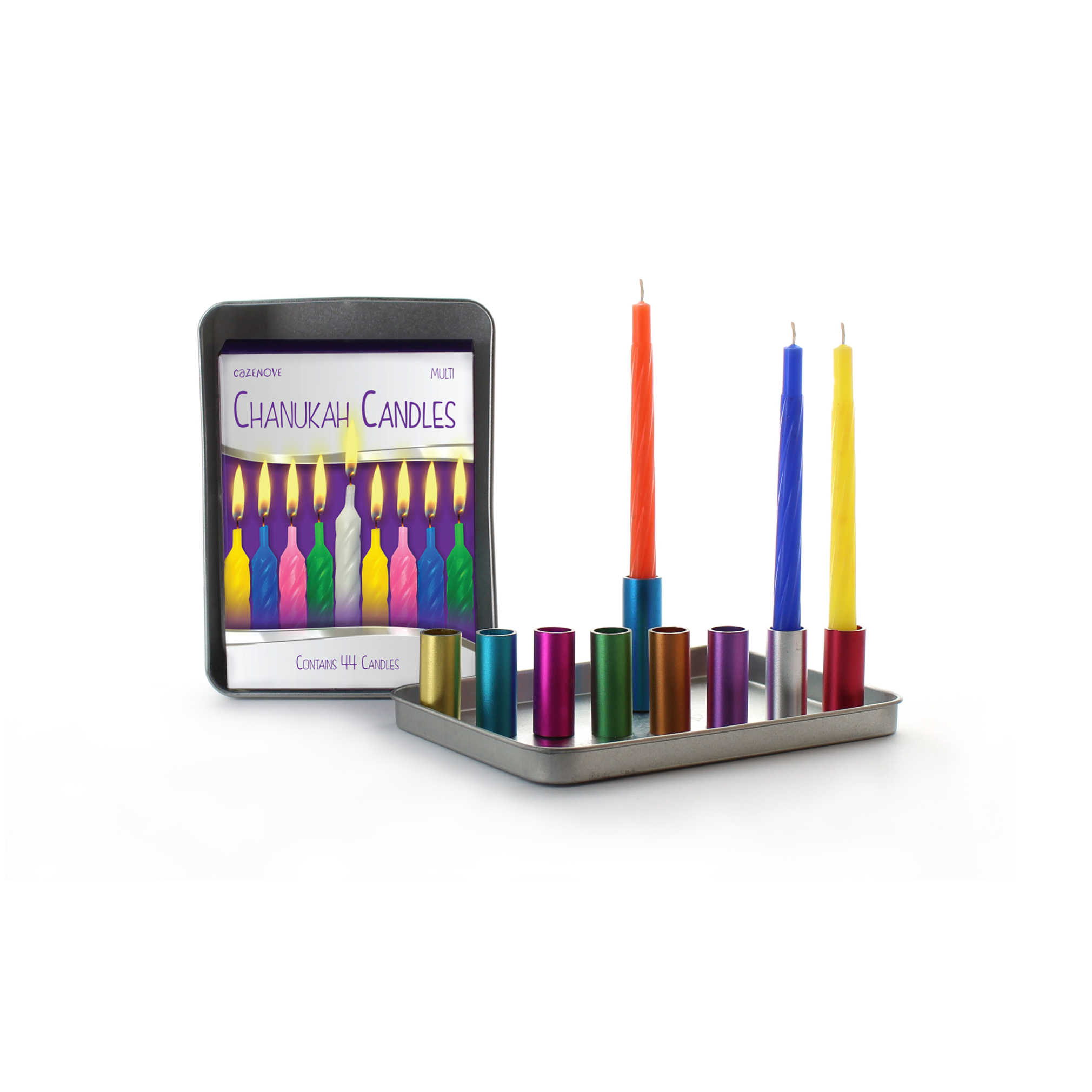 Magnetic Travel Menorah Kit With Candles -Perfect For Hanukkah