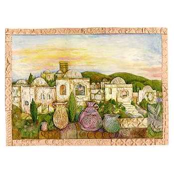 Mosaic Jerusalem - Box Of 10 Cards -Perfect For Rosh Hashanah