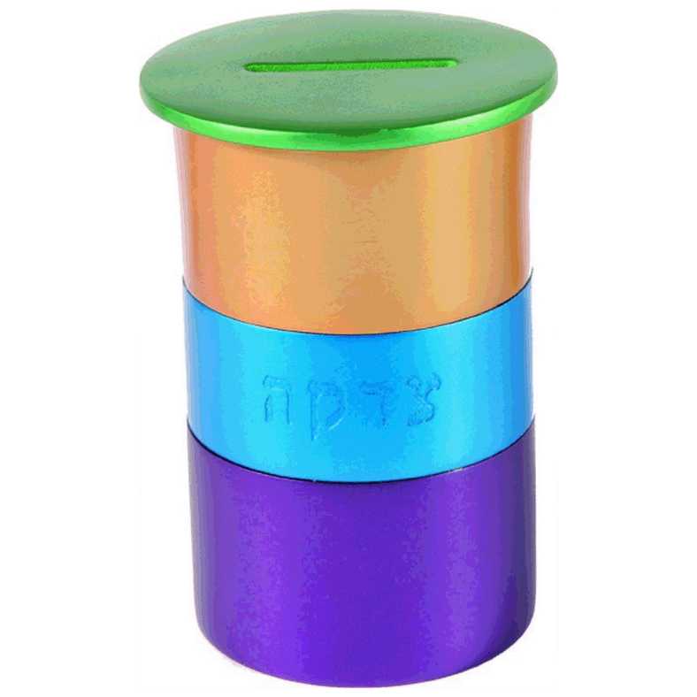Multi-Color Bring On The Funk Anodized Aluminum Tzedakah Box