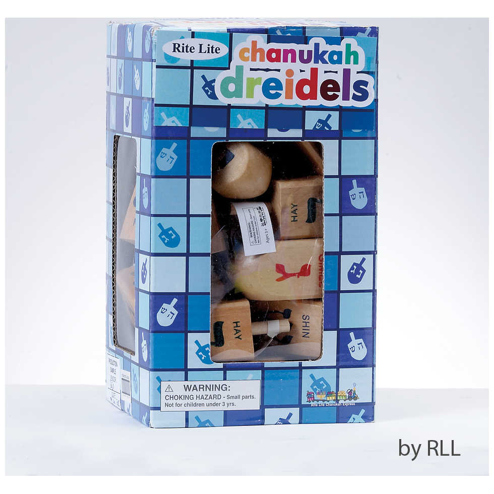Large Natural Wood Dreidels - Singles -Perfect For Hanukkah