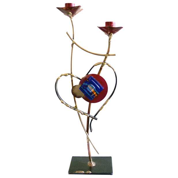 Open Heart Candlesticks
