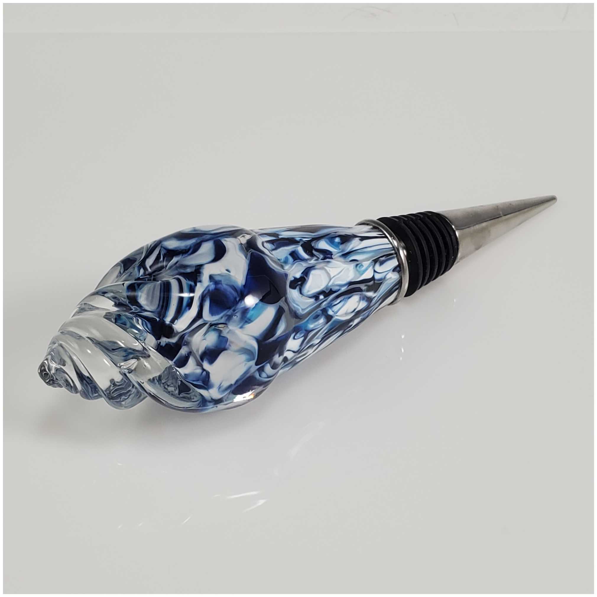 Project Lev Wedding Glass Keepsake Glass Sea Shell Wine Stopper