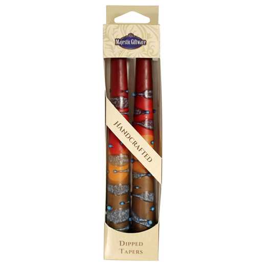 Rainbow Taper Candles - 10 - Maroon