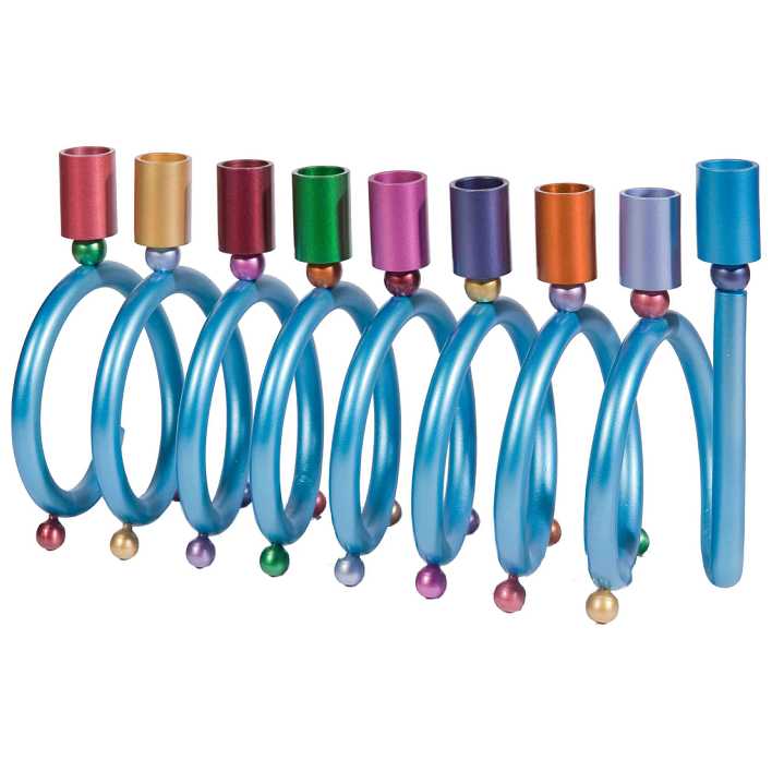 Spiral Menorah -Perfect For Hanukkah