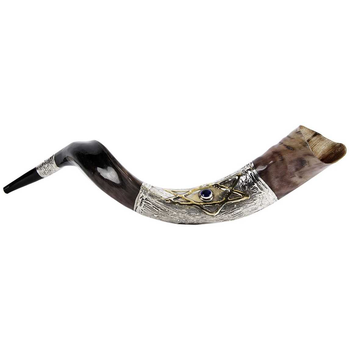 Star Of David Silver Yemenite Shofar