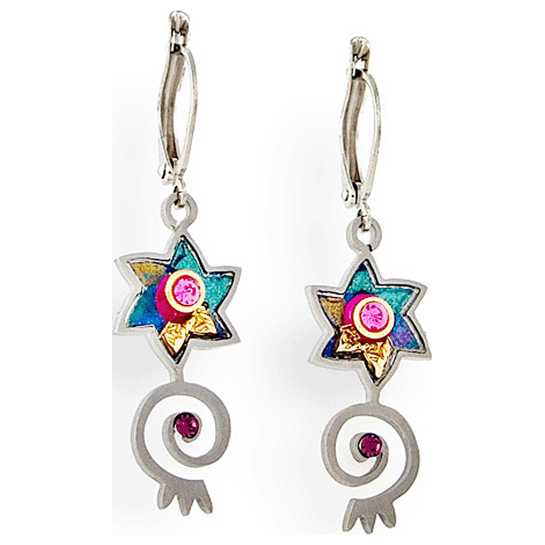 Star & Spiral Earrings