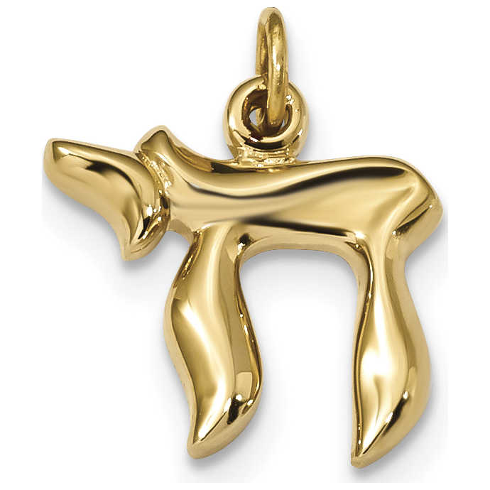 Sterling Silver Gold-Plated Chai Pendant
