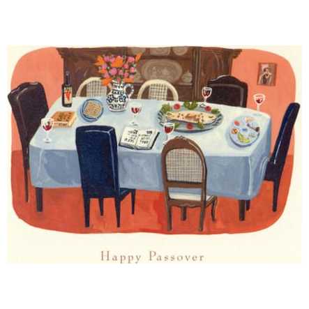 The Seder Table - Box Of 10 Cards -Perfect For Passover