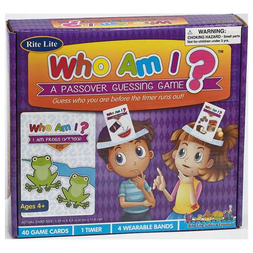 Who Am I? A Passover Guessing Game -Perfect For Passover