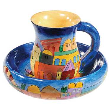 Wooden Jerusalem Mayim Achronim